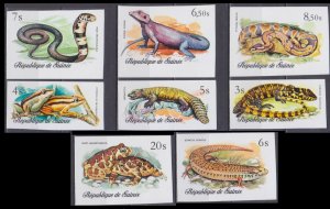 1977 Guinea 782-789b Reptiles 24,00 €