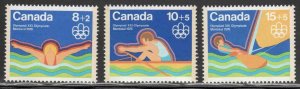 Canada #B4-6 ~ Cplt Set of 3 ~ Olympics ~ Mint, NH  (1975)