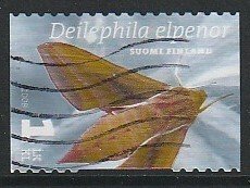 2008 Finland - Sc 1314c - used VF - 1 single - Deilrphilia elpenor