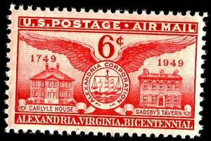 # C40 MINT NEVER HINGED ALEXANDRIA BICENTENNIAL