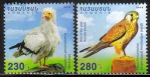 Armenia 788-789  Birds of Armenia  set of 2  Scott #1092-1093  Dec 29