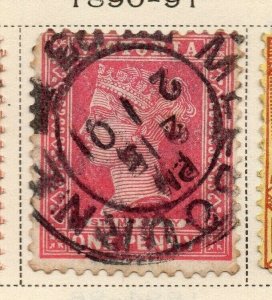 Victoria 1890-91 Early Issue Fine Used 1d. 326784