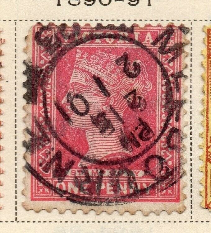 Victoria 1890-91 Early Issue Fine Used 1d. 326784