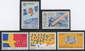 Andorra (French) #403-404/496 Mint (NH) Single (Complete Set) (Europa)