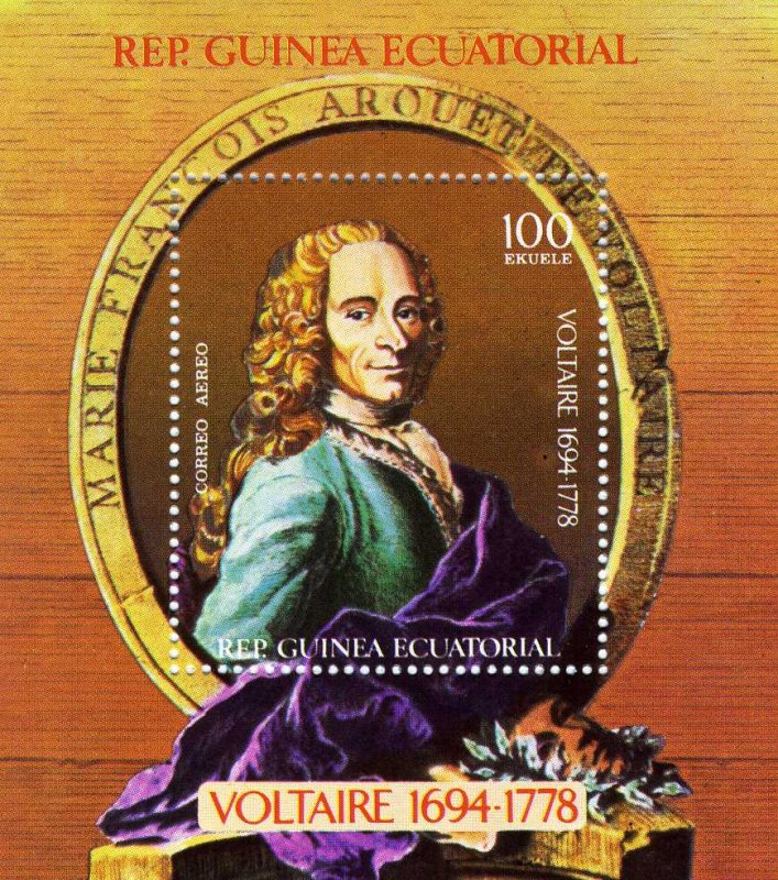 Equatorial Guinea 1979 Voltaire 1694/1778 s/s Perforated Mint (NH)