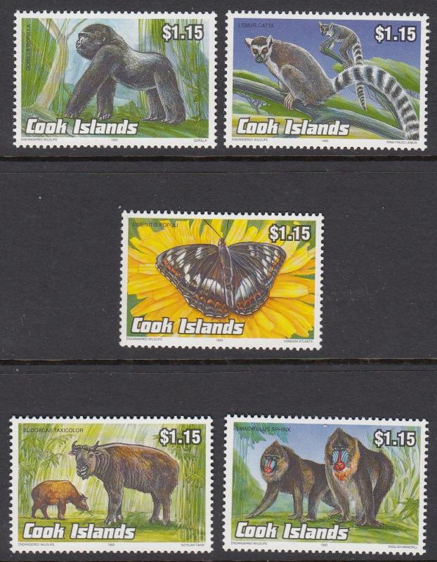 Cook Islands 1134-8 Wildlife mnh