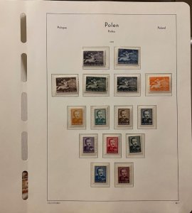 1948 Vintage Polish stamps, MNH, UNC, XF