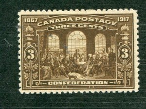 Canada #135i  dark brown Mint  VF - Lakeshore Philatelics