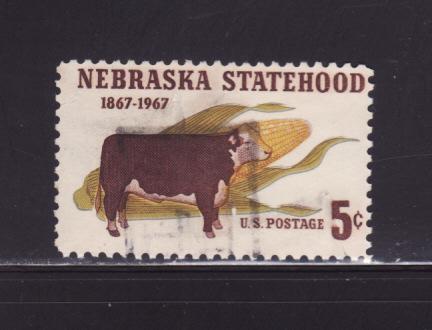 United States 1328 Set U Animals, Cow (A)