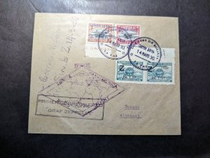 1930 Bolivia LZ 127 Graf Zeppelin First Flight Cover La Paz to Dessau Germany