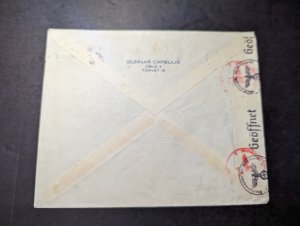 1941 Norway Cover Oslo to Aue Germany Tyskland