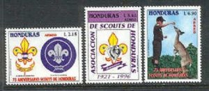 HONDURAS SC#C980-C982 75 Anniversary Of Scouts (1996) MNH