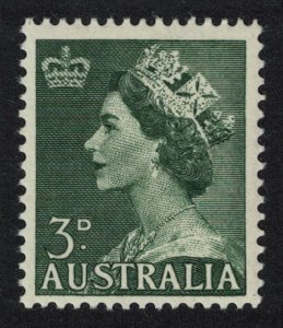 Australia Queen Elizabeth II 3d No Watermark 1956 MNH SG#262