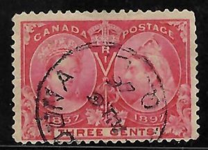 Canada #53 Used CDS - RARE DOUBLE PRINT VARIETY ERROR -C$1500.00