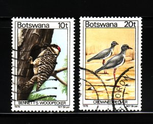 Botswana 204, 206 U Bennett's Woodpecker, Crowner Polvers