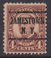 United States (1930) Sc 685 used, precancel Jamestown NY