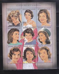 Central African Republic 1212 Sheet Set MNH Jackie Kennedy