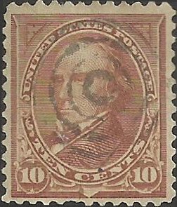 # 282c Brown Used Daniel Webster SCV-6.50