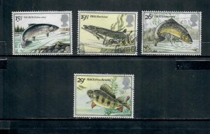 G.B 1983 COMMEMORATIVES  SET BRITISH RIVER FISH  ISSUE USED  h 111220