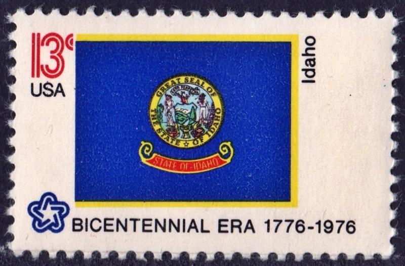 SC#1675 13¢ Bicentennial State Flags: Idaho Single (1976) MNH
