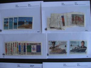 Canada over 50 sales cards with sets,commemoratives with modern!