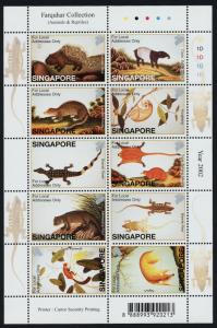 Singapore 1002 MNH Art, Animals, Reptiles