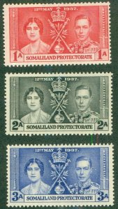 SOMALILAND PROTECTORATE 81-3 MH BIN $1.10