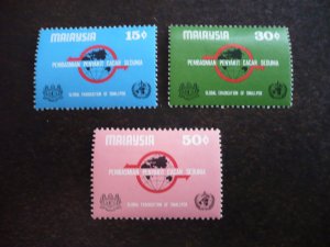 Stamps - Malaysia - Scott# 170-172 - Mint Hinged Set of 3 Stamps