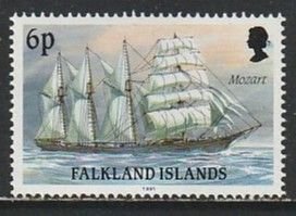 1989 Falkland Islands - Sc 490a - MNH VF - 1 single - Ships of Cape Horn