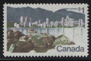 Canada 1972 MNH Sc 600 $1 Vancouver, untagged