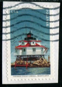 5625 (55c) Mid-Atlantic Lighthouses - Thomas Point Shoal SA. used on paper