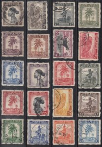 Belgian Congo Scott #187-206 Used