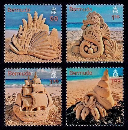 Bermuda Sc# 1178-81 MNH Sand Sculptures