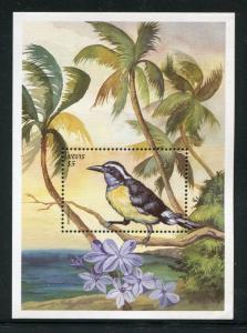 Nevis 1141-1142, MNH, Birds: Bananaquit, Groundscraper Thrush 1999. x29090