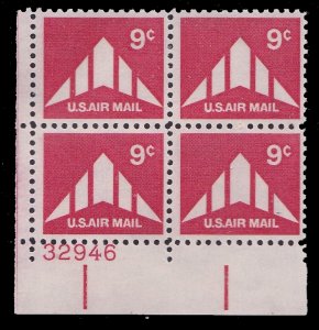 US c77, MNH Plate Block of 4
