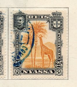 Nyassa 1901 Early Issue Fine Used 25r. NW-265424