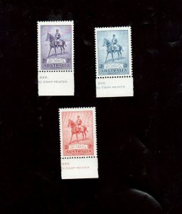 Australia #152 - #154 Very Fine Never Hinged Set With John Ash Imprints