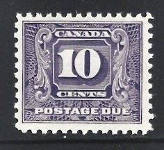 Canada #J10 Postage Due (1932) VF OG LH