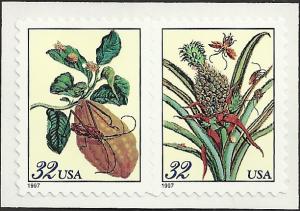 # 3126-3127 MINT NEVER HINGED MERIAN BOTANICAL PRINTS