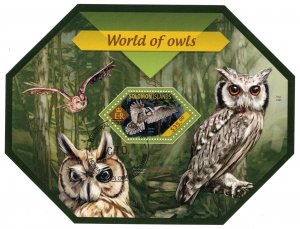 SOLOMON ISLANDS 2014 - Owls /complete set (sheet+block)