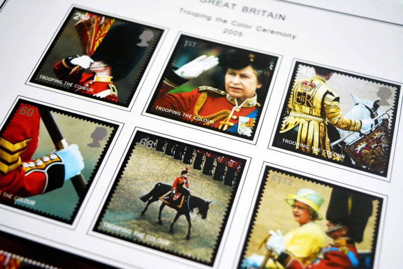 COLOR PRINTED GREAT BRITAIN 2000-2010 STAMP ALBUM PAGES (140 illustrated pages)