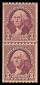 722 Mint VF NH Line Pair