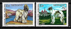 MONACO STAMPS 1978 Sc.#1126, 1127 DOG SHOW, MNH