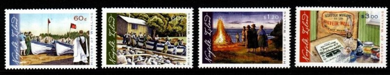 NORFOLK ISLAND SG1092/5 2010 HISTORY OF WHALING IN NORFOLK ISLAND MNH