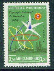 Mozambique Scott 403 MNH** 1958 Burssles worlds fair stamp