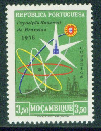 Mozambique Scott 403 MNH** 1958 Burssles worlds fair stamp