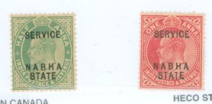 Nabha #O23-O24 Mint (NH) Single (Complete Set)