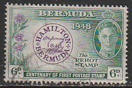 1949 Bermuda - Sc 137 - used VF - 1 singles - Postmasters Stamp