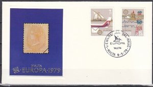 Malta, Scott cat. 558-559. Europa-Airport, Radio Tower issue. First day cover. ^