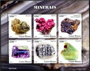 2019 Guinea Bissou Minerals MS6 (Scott NA) MNH